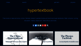 What Hypertextbook.com website looked like in 2018 (5 years ago)