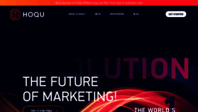 What Hoqu.io website looked like in 2018 (5 years ago)