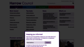 What Harrow.gov.uk website looked like in 2018 (5 years ago)