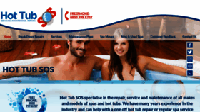 What Hottubsos.co.uk website looked like in 2018 (5 years ago)