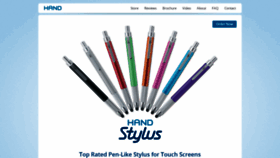 What Handstylus.com website looked like in 2018 (5 years ago)