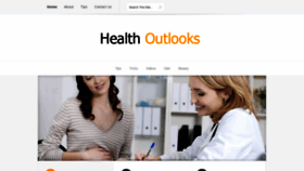 What Healthoutlooks.com website looked like in 2018 (5 years ago)