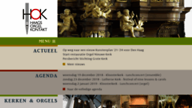 What Haagsorgelkontakt.nl website looked like in 2018 (5 years ago)