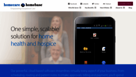 What Homecarehomebase.com website looked like in 2018 (5 years ago)