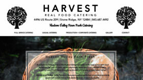 What Harvestrealfoodcatering.com website looked like in 2018 (5 years ago)