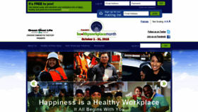 What Healthyworkplacemonth.ca website looked like in 2018 (5 years ago)
