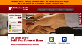 What Homefederalne.bank website looked like in 2018 (5 years ago)