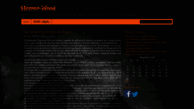 What Horror-wood.com website looked like in 2018 (5 years ago)