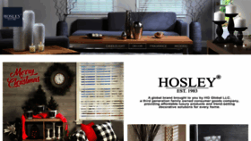What Hosley.com website looked like in 2018 (5 years ago)