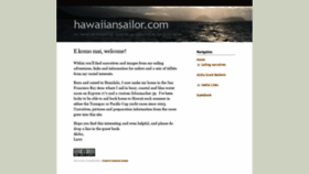 What Hawaiiansailor.com website looked like in 2018 (5 years ago)