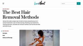 What Hairremoval.about.com website looked like in 2018 (5 years ago)