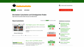 What Habkeinekohle.de website looked like in 2018 (5 years ago)