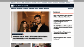 What Hs.gruenderszene.de website looked like in 2018 (5 years ago)