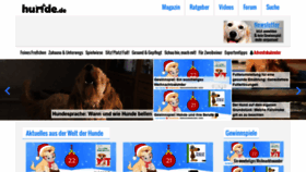 What Hunde.de website looked like in 2018 (5 years ago)