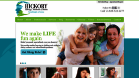 What Hickoryallergy.com website looked like in 2018 (5 years ago)