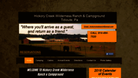 What Hickorycreekranch.com website looked like in 2018 (5 years ago)
