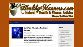 What Healthymanners.com website looked like in 2018 (5 years ago)