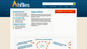 What Hotfiles.ro website looked like in 2018 (5 years ago)