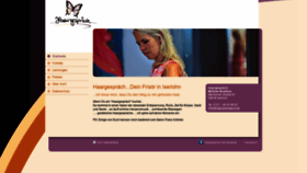 What Haargespraech.de website looked like in 2018 (5 years ago)