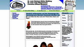 What Hautarzt-menden.de website looked like in 2018 (5 years ago)