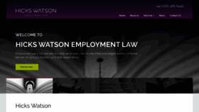 What Hickswatson.co.uk website looked like in 2018 (5 years ago)