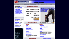 What Horsetopia.com website looked like in 2018 (5 years ago)