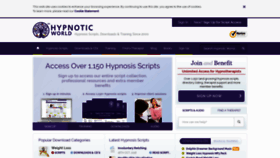 What Hypnoticworld.com website looked like in 2018 (5 years ago)