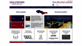 What Havelpartners.cz website looked like in 2018 (5 years ago)