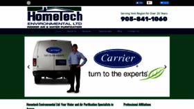 What Hometechenvironmental.ca website looked like in 2018 (6 years ago)