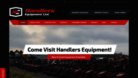 What Handlersequipment.com website looked like in 2018 (5 years ago)