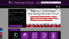 What Hastings.gov.uk website looked like in 2018 (5 years ago)