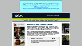 What Helpx.net website looked like in 2018 (5 years ago)