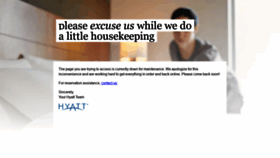 What Hyatt.com website looked like in 2019 (5 years ago)