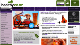 What Healthy.co.nz website looked like in 2019 (5 years ago)