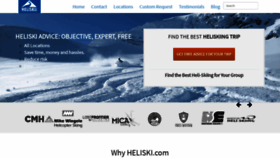 What Heliski.com website looked like in 2019 (5 years ago)