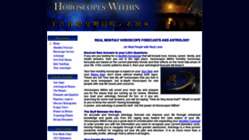 What Horoscopeswithin.com website looked like in 2019 (5 years ago)