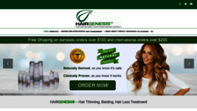 What Hairgenesis.com website looked like in 2019 (5 years ago)