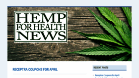 What Hempforhealthnews.com website looked like in 2019 (5 years ago)