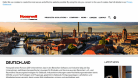 What Honeywell.de website looked like in 2019 (6 years ago)