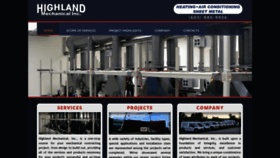 What Highlandmechanical.com website looked like in 2019 (5 years ago)