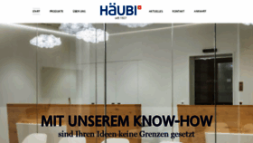 What Haeubi.ch website looked like in 2019 (5 years ago)