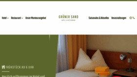What Hotel-gruener-sand.de website looked like in 2019 (5 years ago)
