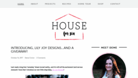 What Houseforsix.com website looked like in 2019 (5 years ago)