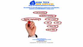 What Hightechwebservices.com website looked like in 2019 (5 years ago)