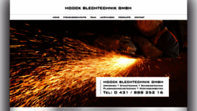 What Hoock-blechtechnik.de website looked like in 2019 (5 years ago)