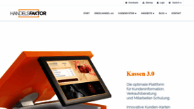 What Handelsfaktor.de website looked like in 2019 (5 years ago)