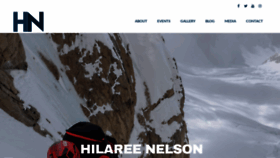 What Hilareenelson.com website looked like in 2019 (5 years ago)
