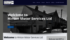 What Hintonmotorservices.co.uk website looked like in 2019 (5 years ago)