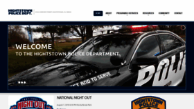 What Hightstownpolice.com website looked like in 2019 (5 years ago)