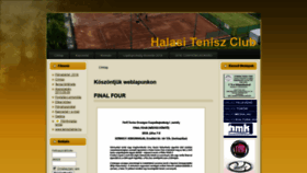 What Halasitenisz.hu website looked like in 2019 (5 years ago)